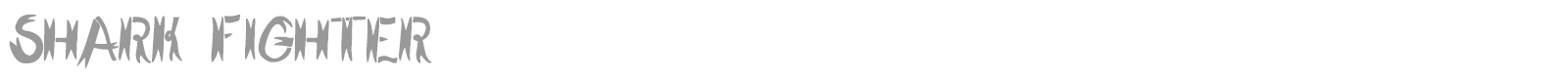 Shark Fighter font preview